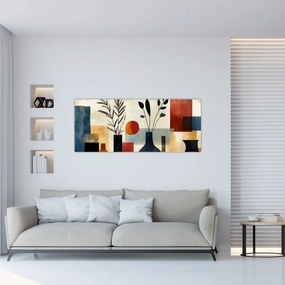 Tablou - Vaze cubiste (120x50 cm)