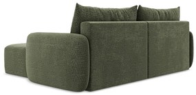 Colțar verde extensibil/cu spațiu de depozitare (cu colț pe partea dreaptă) Kalena – Makamii