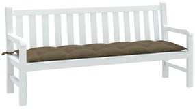 vidaXL Pernă bancă de grădină, melanj taupe, 180x50x7 cm, textil
