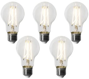 Set de 5 becuri LED E27 dimabile A60 6W 500LM 3000K