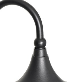 Lămpă de exterior inteligentă neagră 125 cm IP44 cu Wi-Fi A60 - Daphne