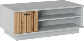 Masuta VERO, gri/stejar, PAL laminat, 100x60x42 cm
