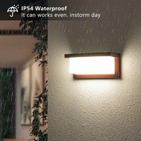 Brilagi - Aplica de perete pentru exterior BRICKY 1xE27/60W/230V maro IP54