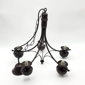 Lustră pe lanț Brilagi COTTAGE 5xG9/40W/230V stejar/alb