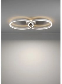 Plafonieră LED RGBW dimabilă Eglo 900954 AMANDOLO 19,5W/230V alb + telecomandă