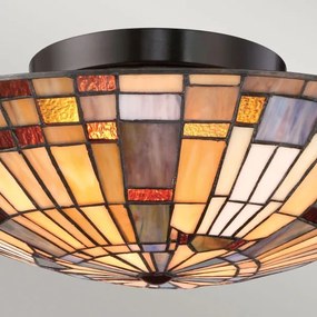 Quoizel QZ-INGLENOOK-F-SMALL – plafonieră INGLENOOK, 2x E27/60W/230V, Ø 40,7 cm