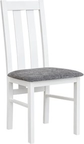 Scaun lemn masiv Linea cu Șezut Tapitat Model L2 L 43 x A 44 x H 96 cm - Gri mediu