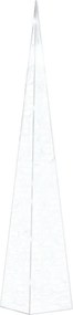 vidaXL Con de lumină cu LED decorativ, alb rece, 90 cm, acrilic