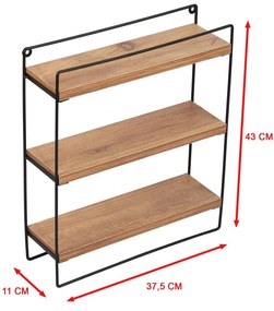 Măsuță laterală Lasobe (stejar + negru) . 1095977