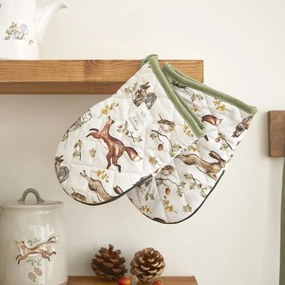 Set de mănuși de bucătărie 2 buc. din bumbac Forest Fable – Cooksmart ®