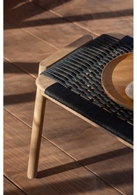 Bancă neagră/în culoare naturală Klupa – Gazzda