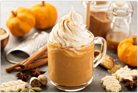 Tablou - Cafea cu lapte de dovleac (90x60 cm)