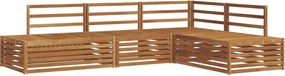 vidaXL Set de canapele de exterior 4 Bucată natural
