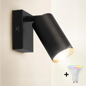 Brilagi - Aplica de perete tip spot LED dimabilă SELE, 1xGU10/4,8W/230V, negru/auriu