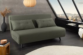 Fotoliu Pat SMART MULTIFUNCTION 140cm catifea raiata verde