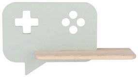 Aplică LED cu raft pentru copii CONSOLE LED/5W/230V verde