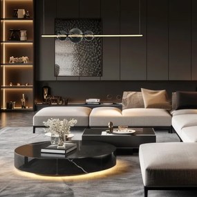 Lustră LED pe cablu KUGEL LED/30W/230V negru