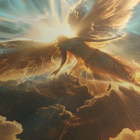 Tablou - Mitologie angelică (cu ceas) (90x30 cm)