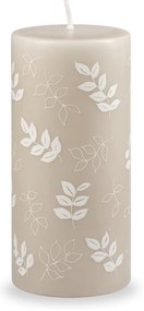 Lumânare Unipar Pure Beauty, durată ardere 73 h, gri - bej