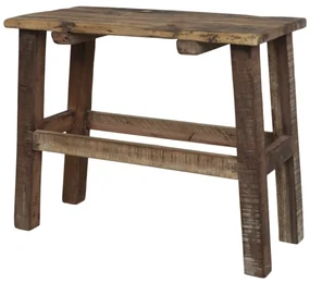Bancă din lemn reciclat, design rustic, Grimaud