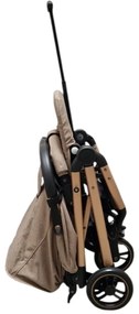 Carucior sport ultracompact pentru copii BABY CARE 311 Transformabil in troller, Spatar reglabil in 3 trepte, Pozitie somn, Bej Crem