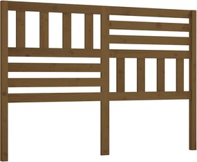 vidaXL Tăblie de pat, maro miere, 141x4x100 cm, lemn masiv de pin
