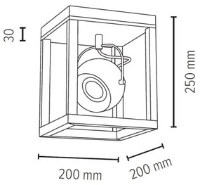 Plafonieră LED Spot-Light 5222174 ROY 1xGU10/5W/230V stejar mat