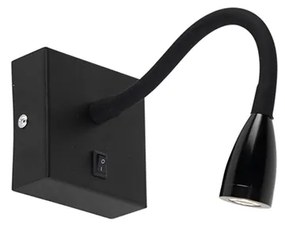 Lampă de perete modernă flexibilă neagră LED - Flex