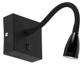 Lampă de perete modernă flexibilă neagră LED - Flex