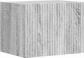 vidaXL Dulap TV de perete Gri Sonoma 60 x 31 x 29.5 cm Lemn compozit