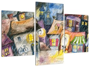 Tablou - Oraș western (90x60 cm)