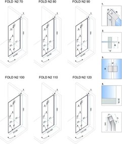 Cabina de dus pliabil Rea Fold N2 Modul