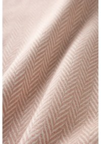 Pled din amestec de bumbac Euromant Skyline, 140 x 180 cm, roz