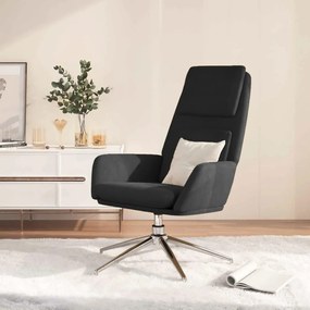 341327 vidaXL Scaun de relaxare, negru, piele întoarsă artificială