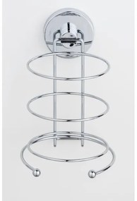 WENKO 20896100 - Suport pentru uscător de păr VACUUM-LOC MILAZZO 12x17 cm, crom lucios