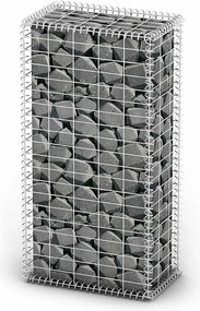 vidaXL Coș gabion cu capace, sârmă galvanizată, 100 x 50 x 30 cm