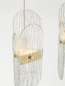 Lustra LED suspendata liniara design decorativ LUCIEN 2700K