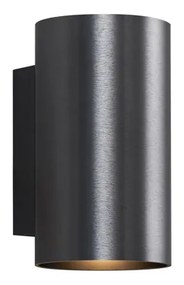 Lampă de perete modernă Gunmetal Rotundă cu 2 lumini GU10 50mm - Sandy