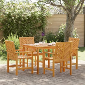 vidaXL Set de dining pentru grădină 4 piese din lemn masiv de acacia