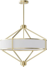 Open Design OR85839 - Lustră pe tijă ZUNDO 4xE27/15W/230V alamă/alb