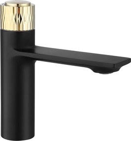 Baterie lavoar Rea Storm negru mat - auriu