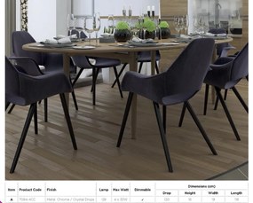 Lustra eleganta design modern Elise 4L 7094-4CC SRT