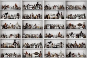 Fototapet, 3D Cabinet of Curios, Raw, Rebel Walls