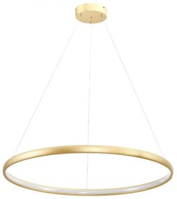 Lustra LED design modern circular CARLO auriu, diametru 80cm