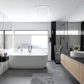 Spot pentru baie Brilagi SELE 2xGU10/30W/230V IP44 alb