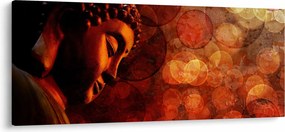 Tablou - Buddha în nuanțe roșii (120x50 cm)