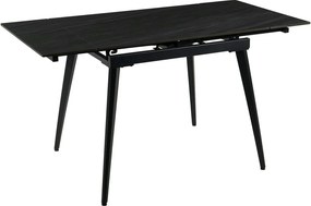 Masa extensibila REEF, gri antracit cu efect de piatra/negru, ceramica
