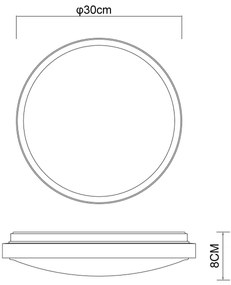 Plafonieră LED SAMMI LED/12W/230V 3000/4500/6000K Globo 41766-12