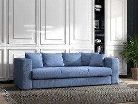 Canapea extensibilă dumonde cu ladă de depozitare si sezut confortabil din spuma high-density, Gloria Enjoy Blue 240x100 cm