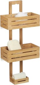 Etajera dus tripla Rea bambus